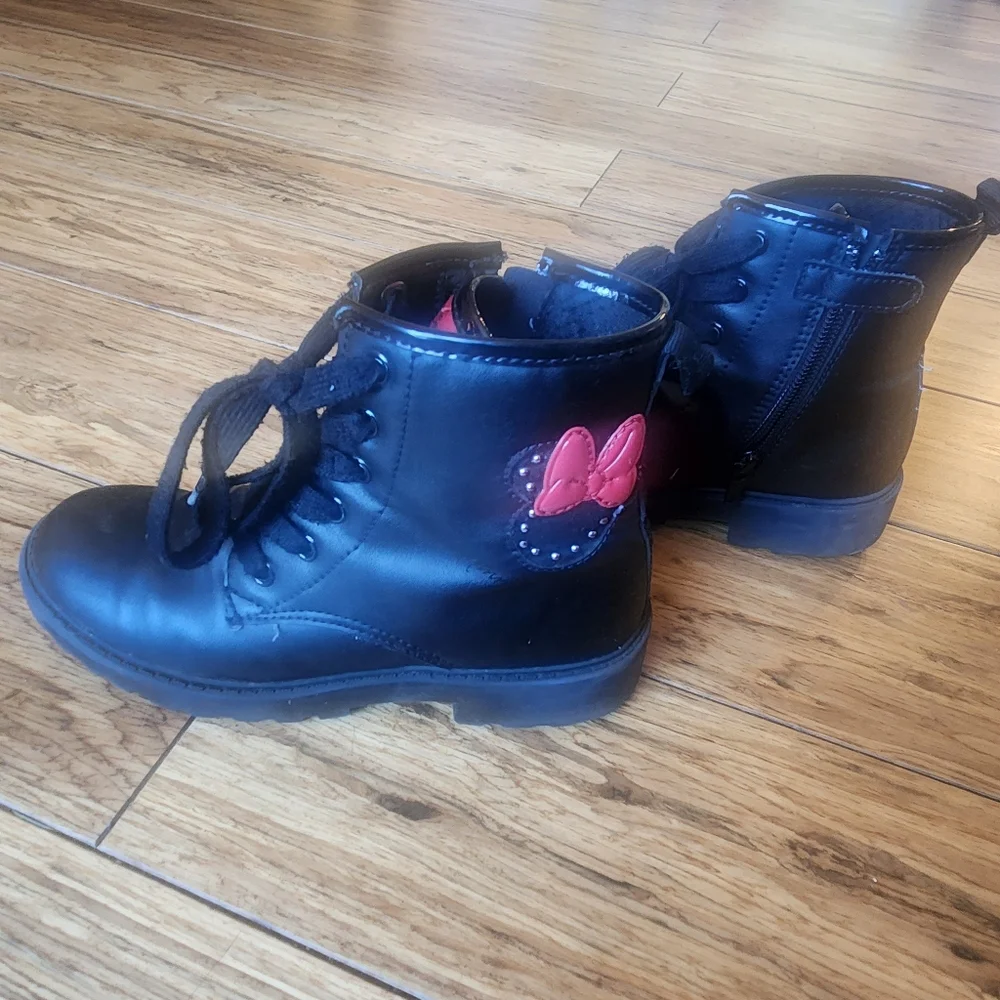 Geox J. Casey Ankle Boots Disney Minnie Mouse, Girls Size US 2/ EU 33